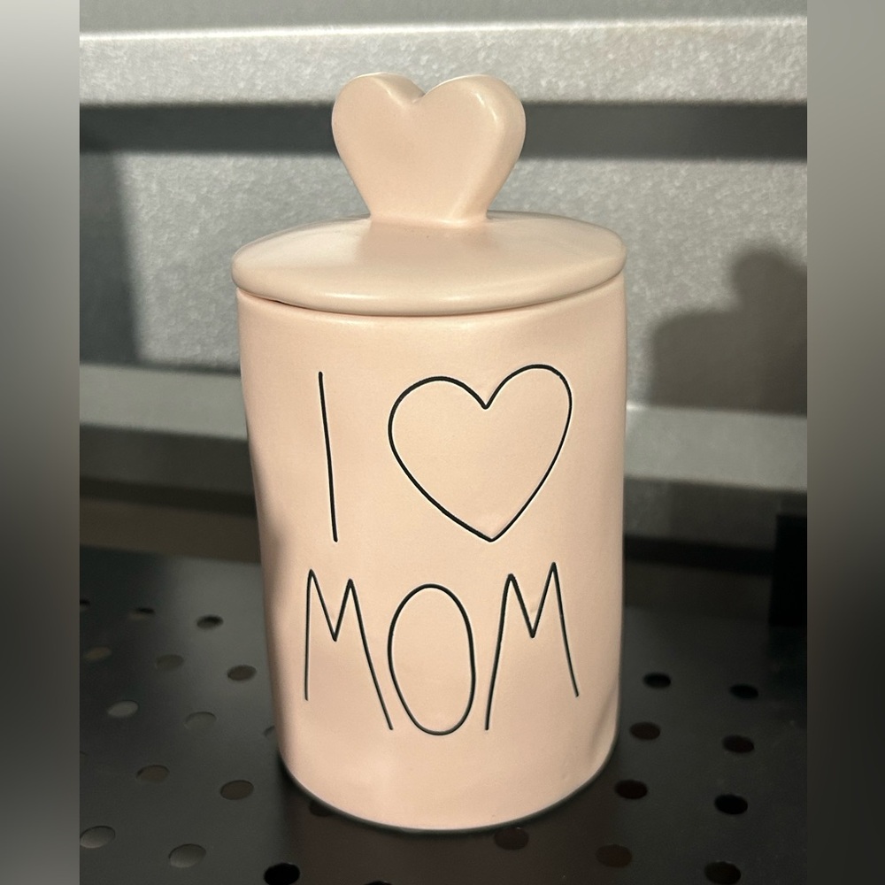 Rae Dunn Pink I Love Mom Candle